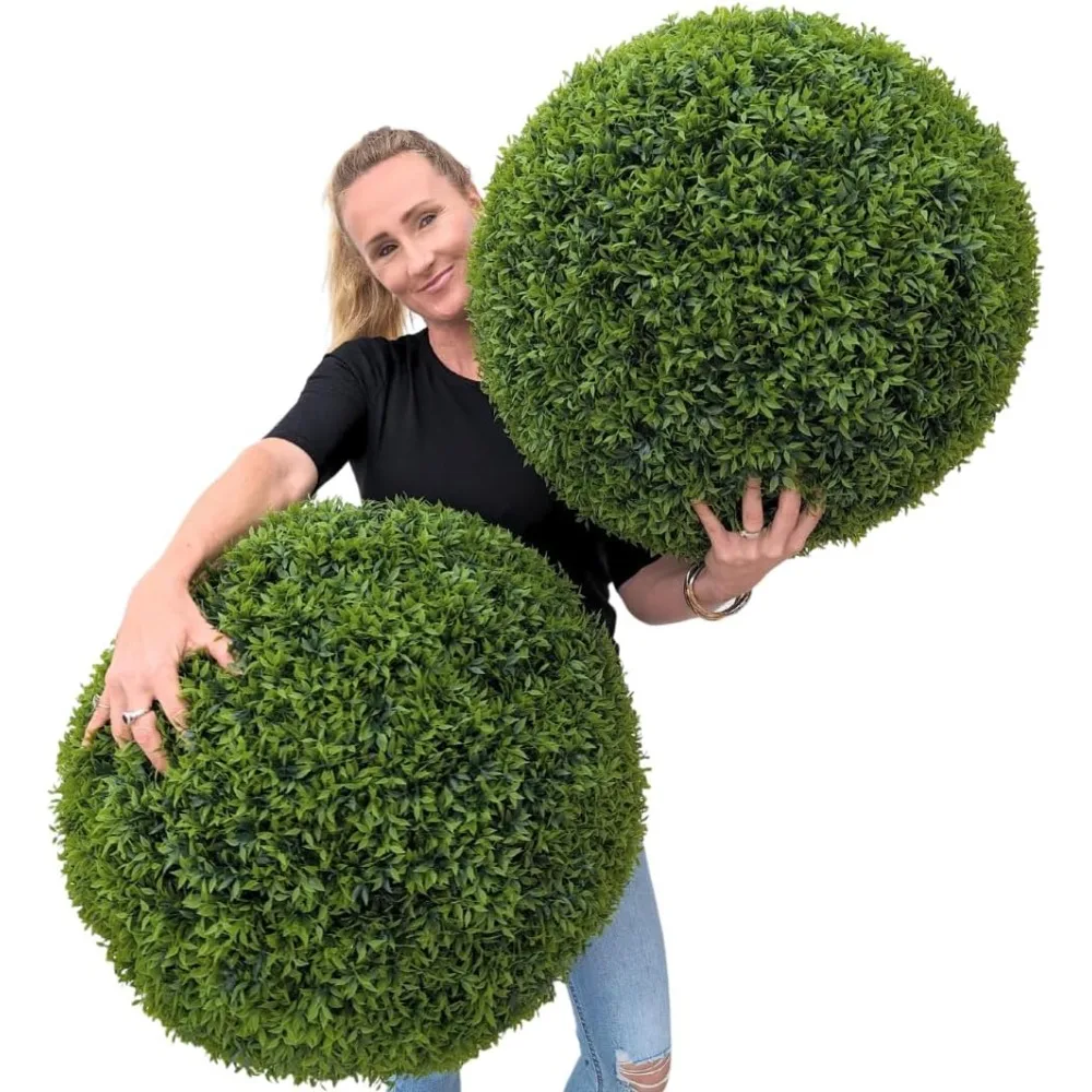 

23" XL Topiary Balls (Better Than A Boxwood, 2 topiary balls (4 Halves))