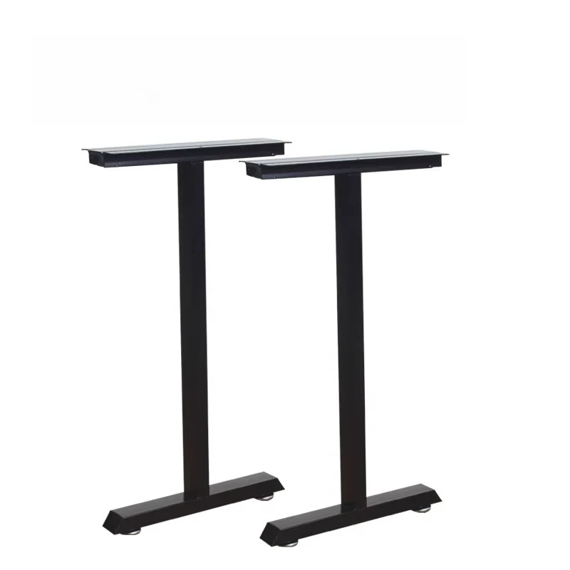 Thickened Iron Table Legs Adjustable Bar Feet Office Desk Stand Coffee Table Support Bracket Hardware with Non‑Slip Mats