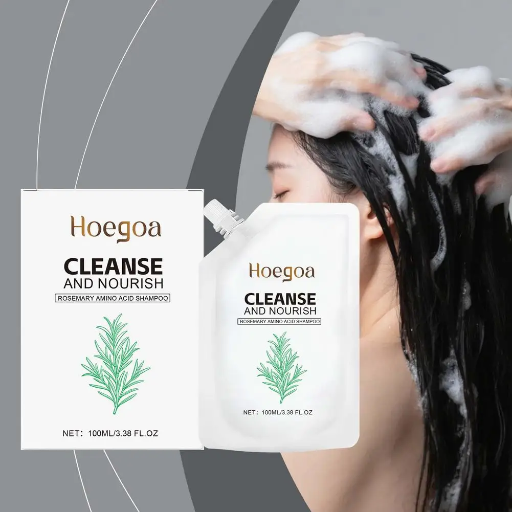 Black Ganoderma Polygonum Multiflorum Shampoo Ginseng Herbal Repair Nourish Hair Soft Smooth Moisturize Scalp Care 100ml/300ml