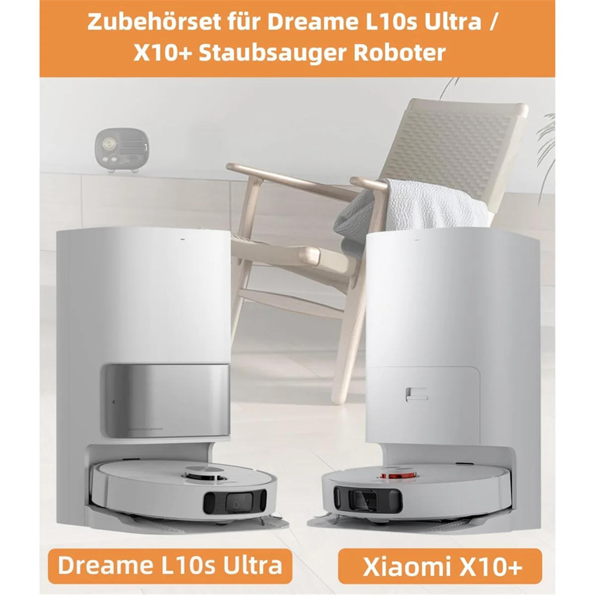 Für l10s ultra/l10 ultra/x10 staubsauger roboter hauptseiten bürsten mop pads hepa filter ersatzteile