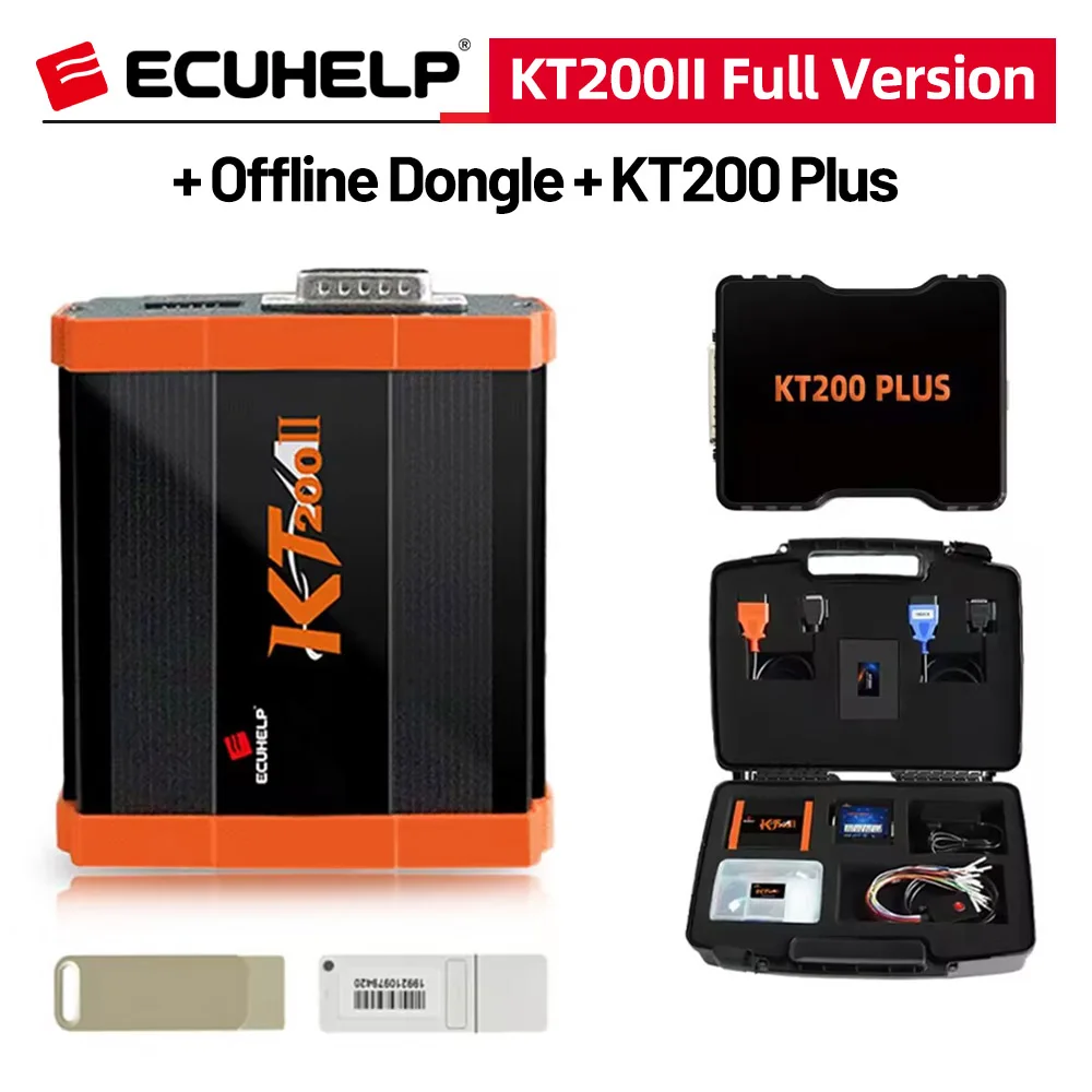 ECUHELP KT200 II Full Version with Offline Workstation & KT200 Plus Ecu Programmer [Add more ECUs R/W/Clone, Online Update]