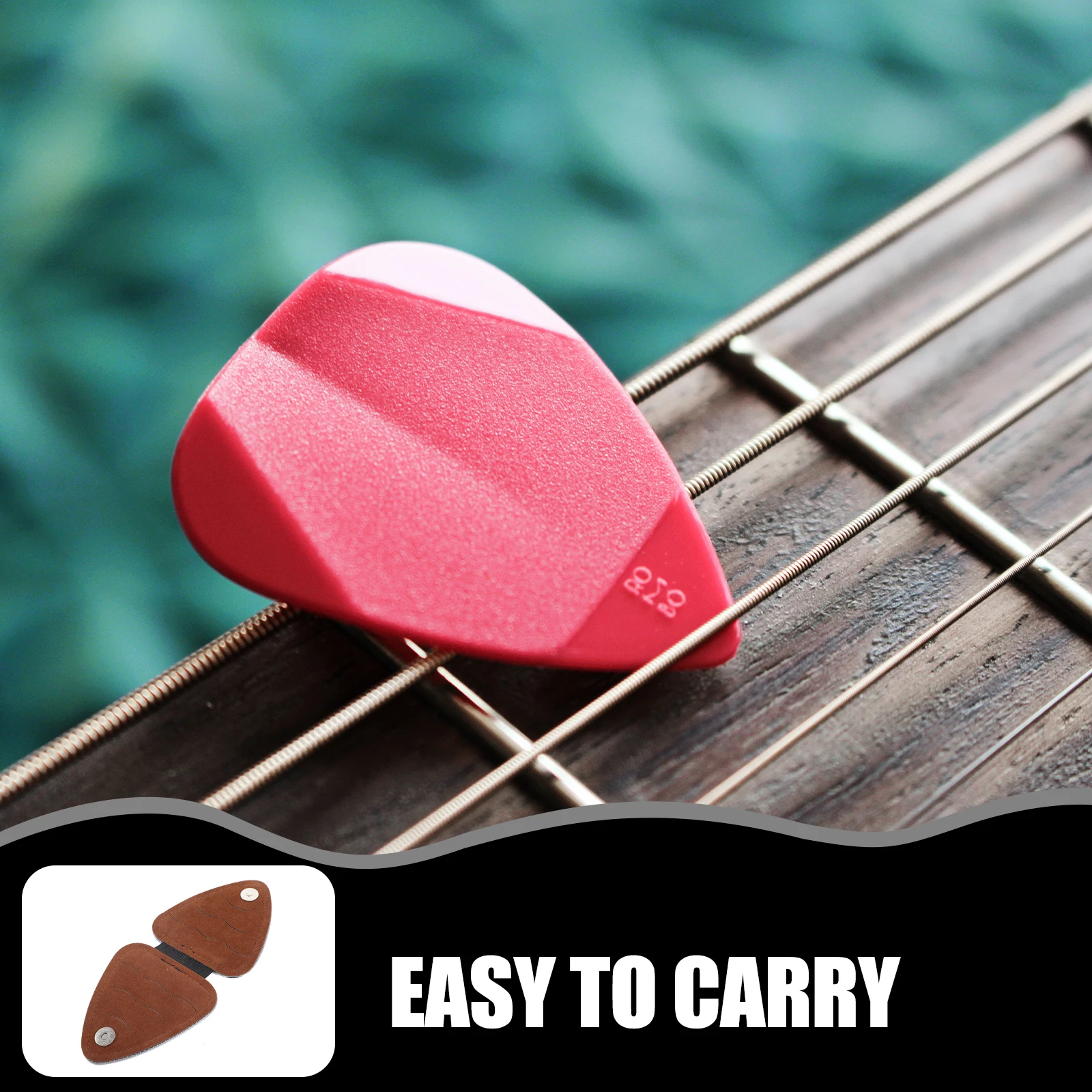 

Pick Bag Plectrum Organizer Portable Guitar Case Plectrums Holder Storage Container Picks Pouch All Size Multifunction Paddle