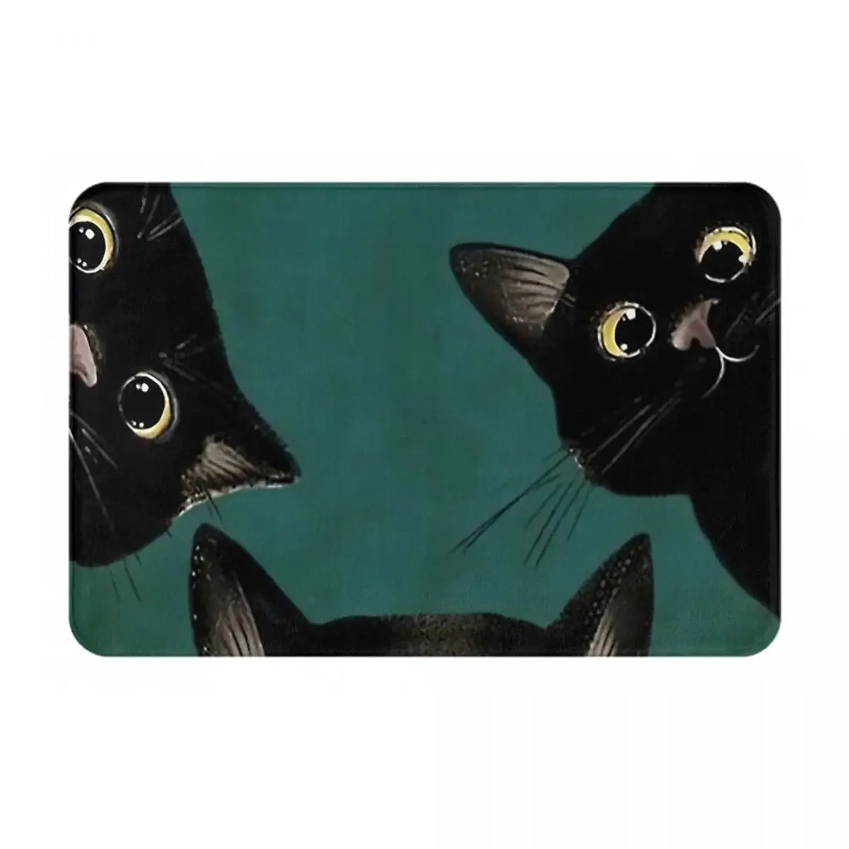 Are You Pooping Cat Print Mat Home and decoration Room mats Floor mats Polyester Rugs for Dining Non-Slip Welcome Mats