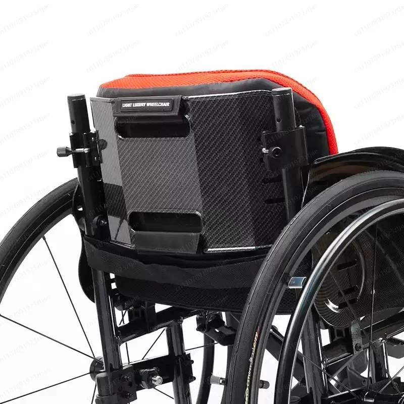 

Sports Wheelchair Rigid Backrest, Quick-Release Lumbar Pad, Aluminum pAd Sponge Cushion