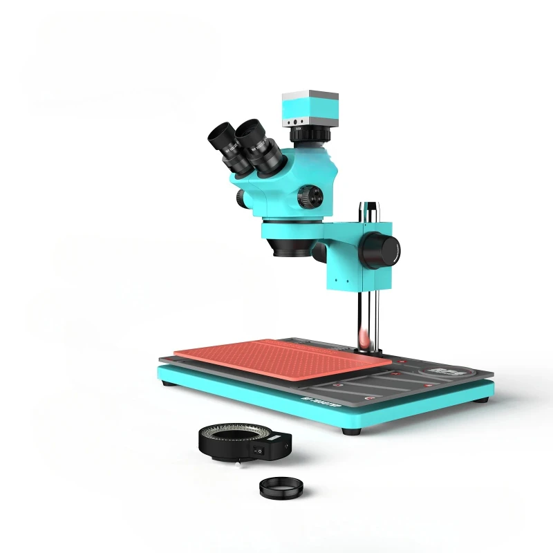 

L # Trinocular Synchronous Zoom Repair SMD Observation Semiconductor Magnifying Microscope RF7050TVP-PO2-2KC2