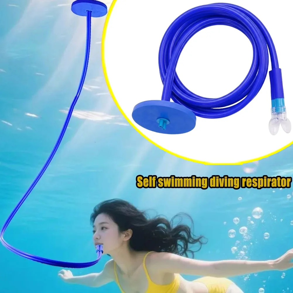 Snorkel Seco de Silicona para Adultos, Equipo de Respiración Subacuática para Natación y Buceo Libre, Equipo de Snorkel Completamente Seco para Pesca Submarina