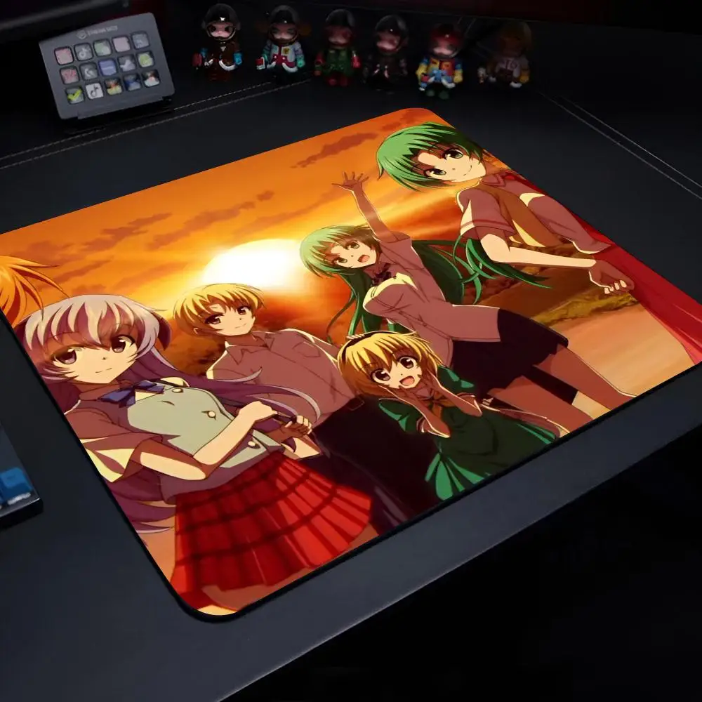 H-Higurashi when they c-crys MINISO Mouse Pad Anime Game Mouse Pad High Quality Small Desk Pad Rubber Laptop Desk Pad