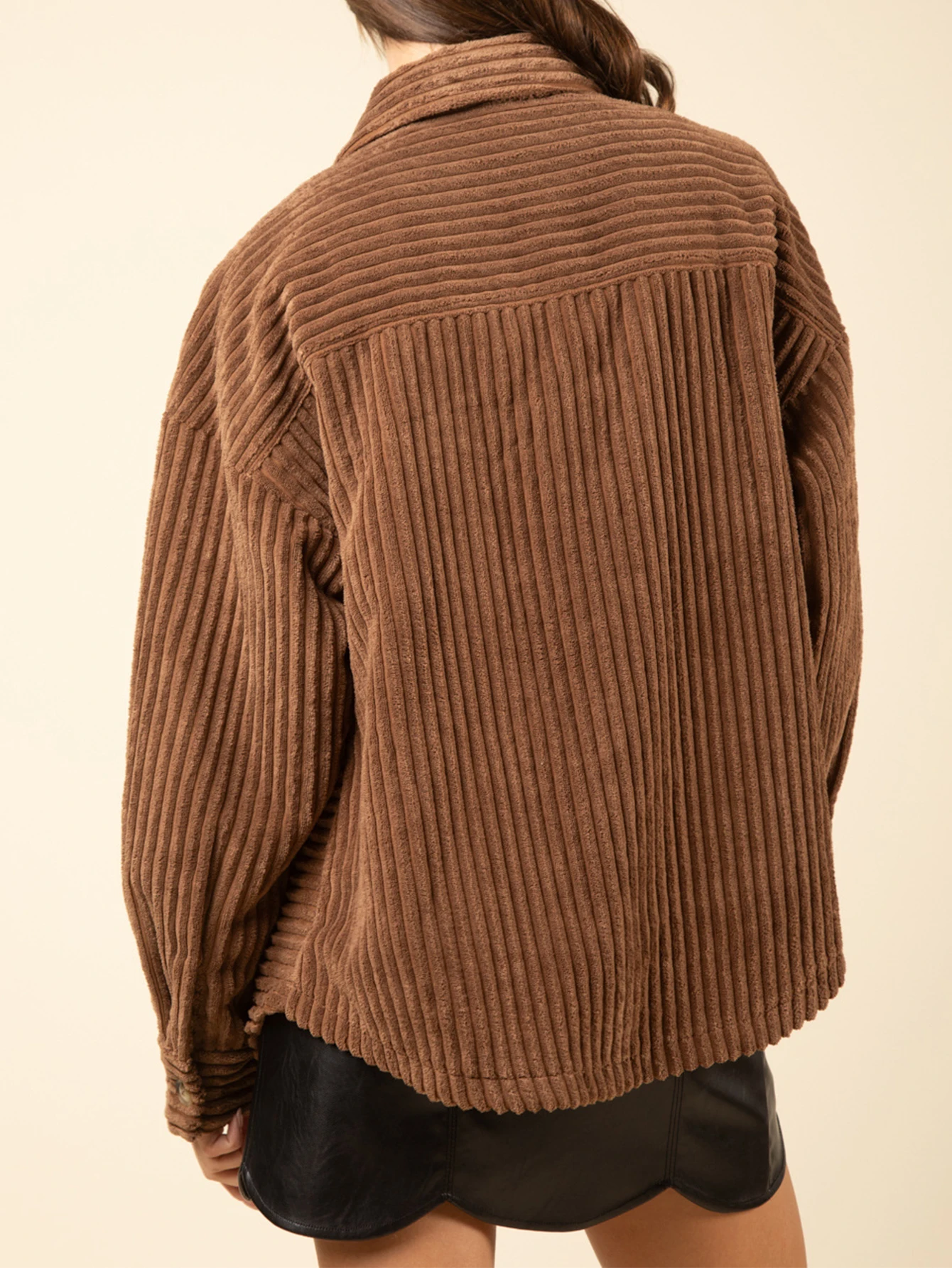 سترة كاجوال برقبة دائرية بدون زخرفة للنساء من الدرجة الأولى، تصميم عصري سريع ملون لربيع الخريف #3