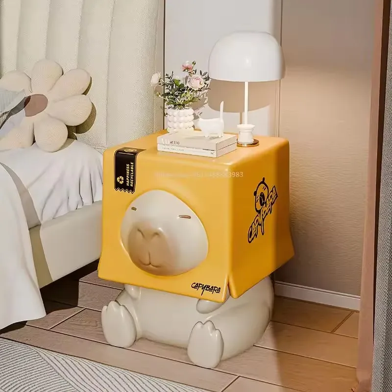 Bedside Table Shoes Changing Stool Corner Table Modern Simplicity Home Bedroom Kapibara Creativity Side Table Shoes Decorations