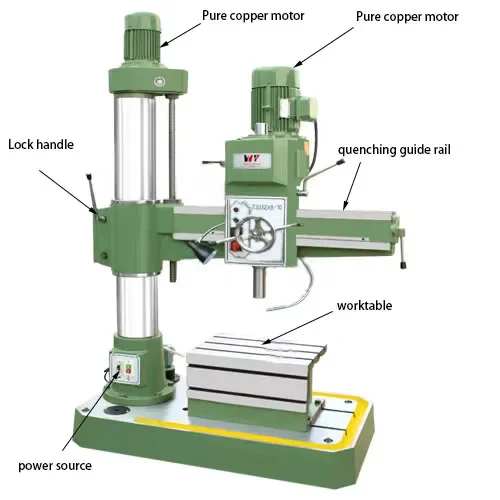 Clamping Rotation 360 Degree Z3050 Big Drill Capacity Nical Radial Arm Drilg Hine On Sale