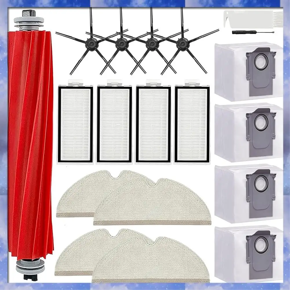 Gen Basic For Roborock Q7 Q7+ Q7 Max Q7 Max+ Vacuum Cleaner Main Side Brush Hepa Filter Mop Cloth Dust Bag Replacement Parts