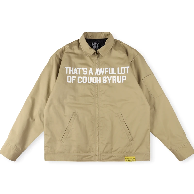 

Осенне-зимняя мужская модная куртка с сиропом, повседневная рубашка с длинными рукавами и хлопковой подкладкой с буквенным принтом