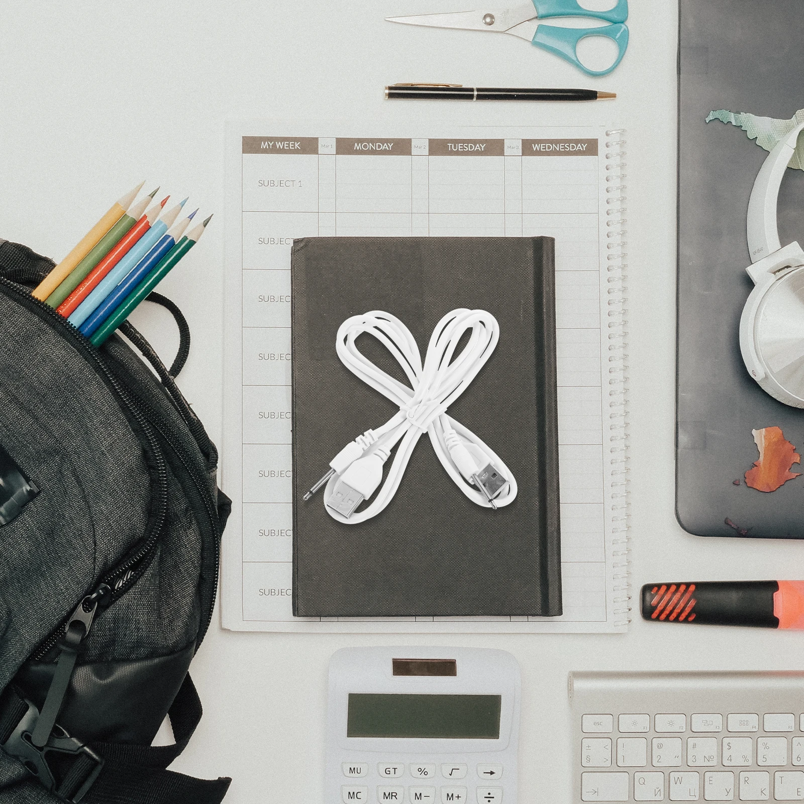 

2Pcs 2.5mm Dc to USB Converter Cable Charging Replacement for Small Appliance USB Hub Lamp Fan Dc Cord Reliable