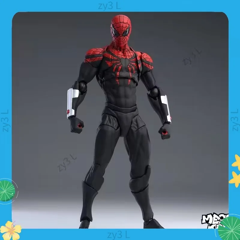 

Spot Mess Toys Scarlet Spider Action Figure Kaine Black Red Battle Suit Articulated Joints Collectible Model Toy For Marvel Fans