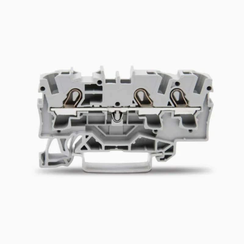 

20pcs 2004-1301 Three-wire terminal block rail-mounted self-locking spring-type connector 4 square meters