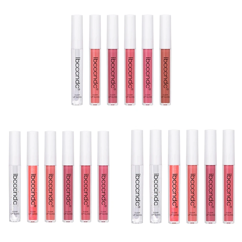 Ibcccndc-Rouge à Lèvres Hydratant, Brcorporelle à l'Eau Longue Durée, Repulpant, Beau 1, 6 Pièces
