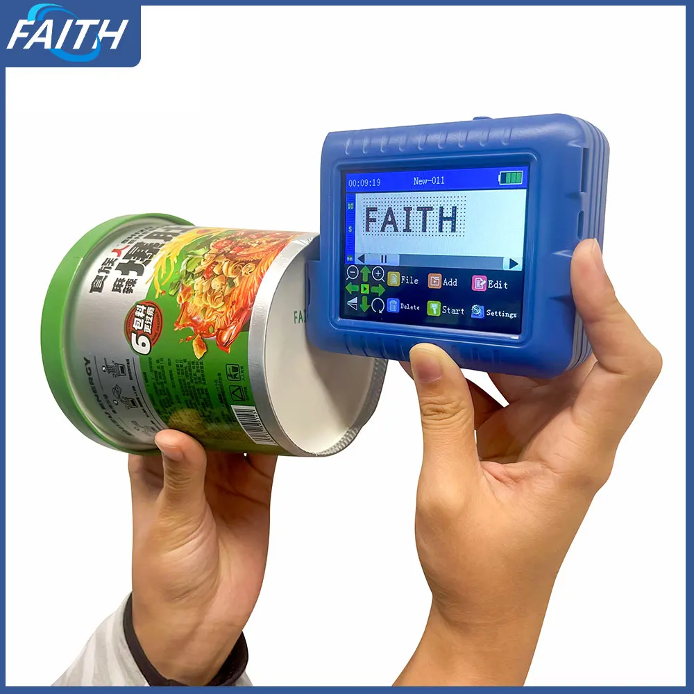 Faith 25-talen mini-handheld inkjetprinter labelprinter Nummer Logo Plastic impresora poort gratis fotoprinter Franlada