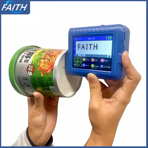Faith 25 개 언어 미니 핸드 헬드 잉크젯 프린터 라벨 프린터 번호 로고 플라스틱 impresora portátil 포토 프린터 프린터