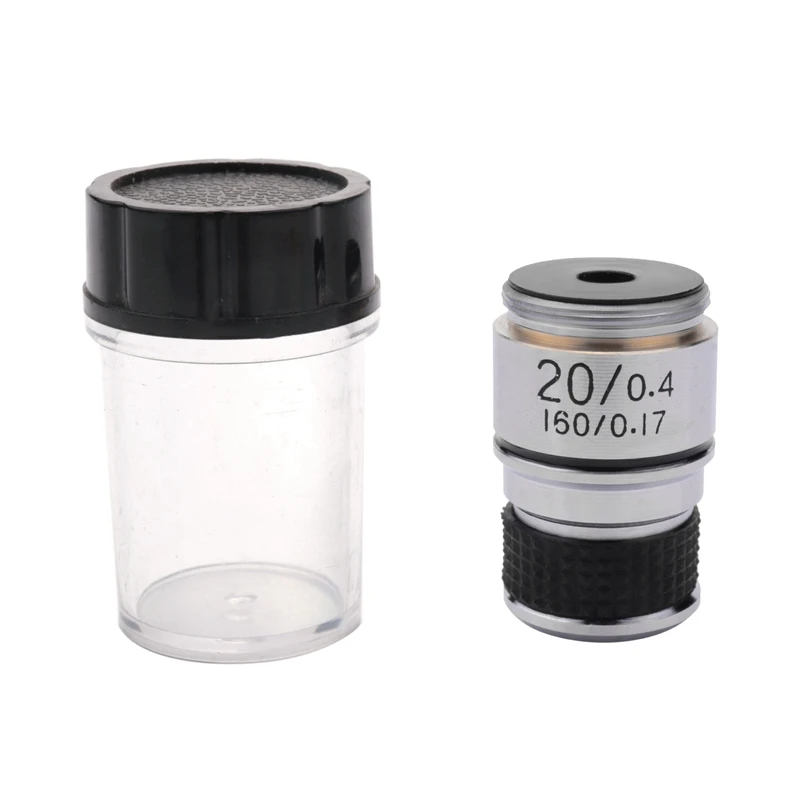 185 Microscope Objective 20X Achromatic Objective Biological Microscope Parts Accessories