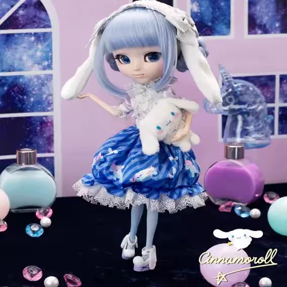 

New Pullip Sanrio Anime Model Kuromi Sweet Dream Ver Hellokitty My Melody Cinnamoroll Lala&Kiki 1/6 Joint Mobile Bjd Toy