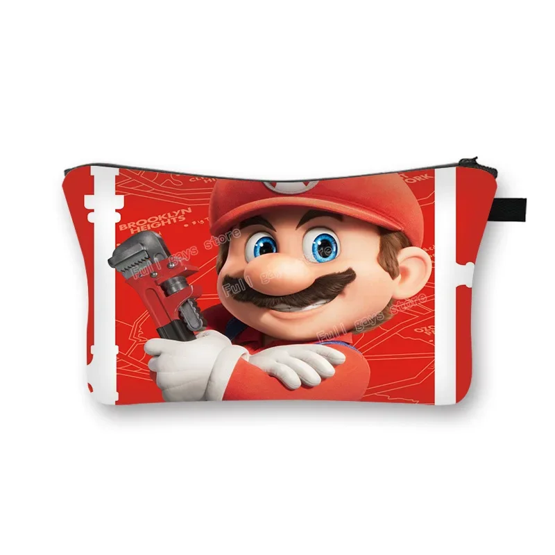 Мультяшные Супер Марио 3D косметички с принтом, женская косметичка, милые дорожные органайзеры, портативная косметичка для девочек, подарок на Рождество