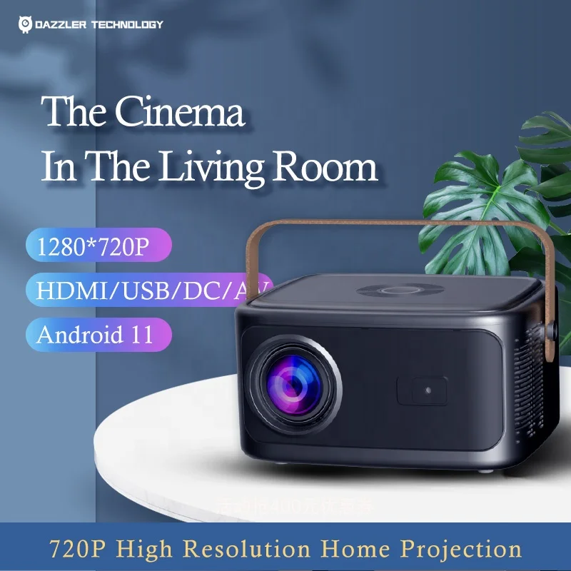 

JW Hot SaleGoing-fast Dazzler 4k Smart 720p Projector Led Android 350 ANSI Mobile Phone Home Projector Full Hd Projectors