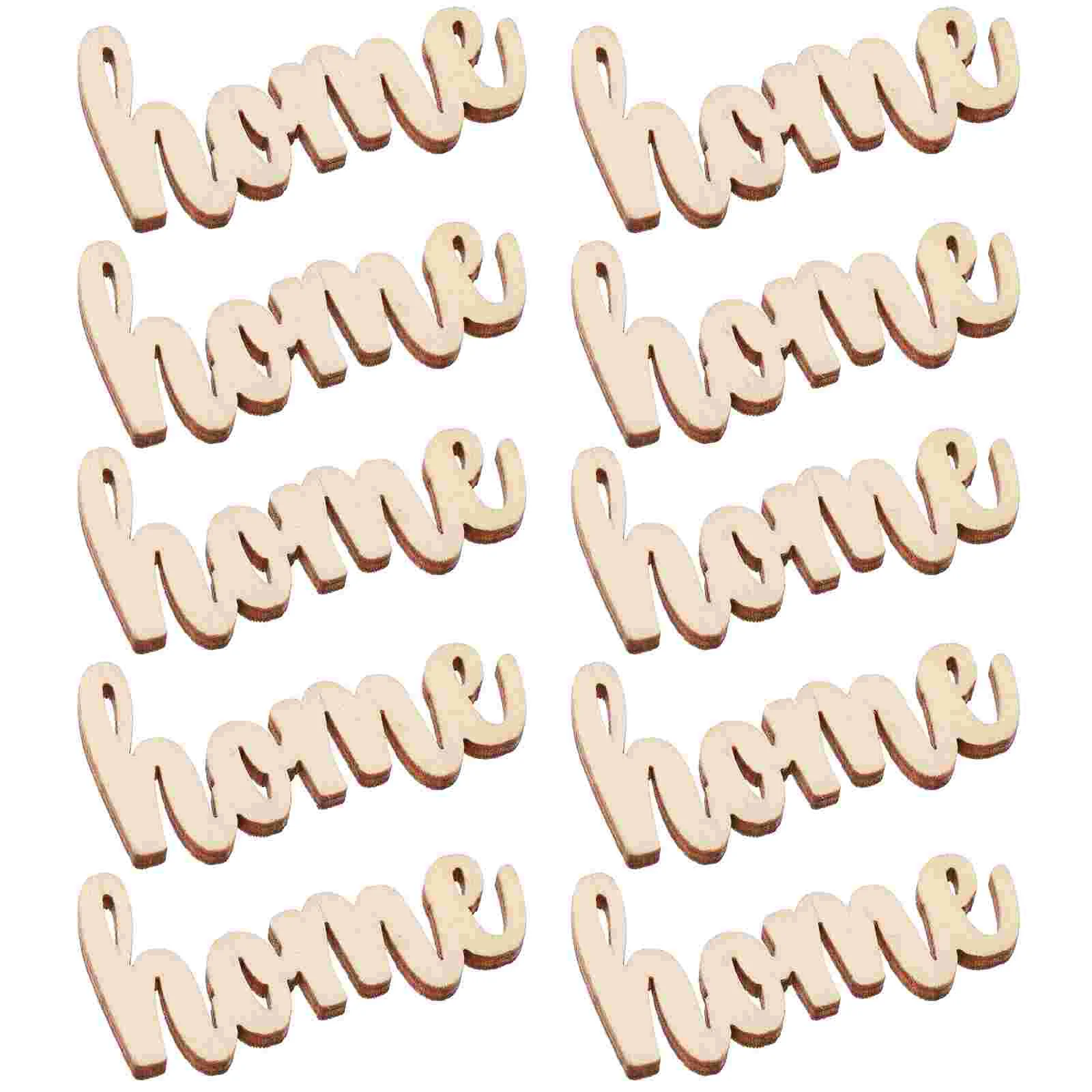 15pcs English Word Piece Decor Prop Wood Piece for Wedding Party Home Gathering Wedding Wood Piece