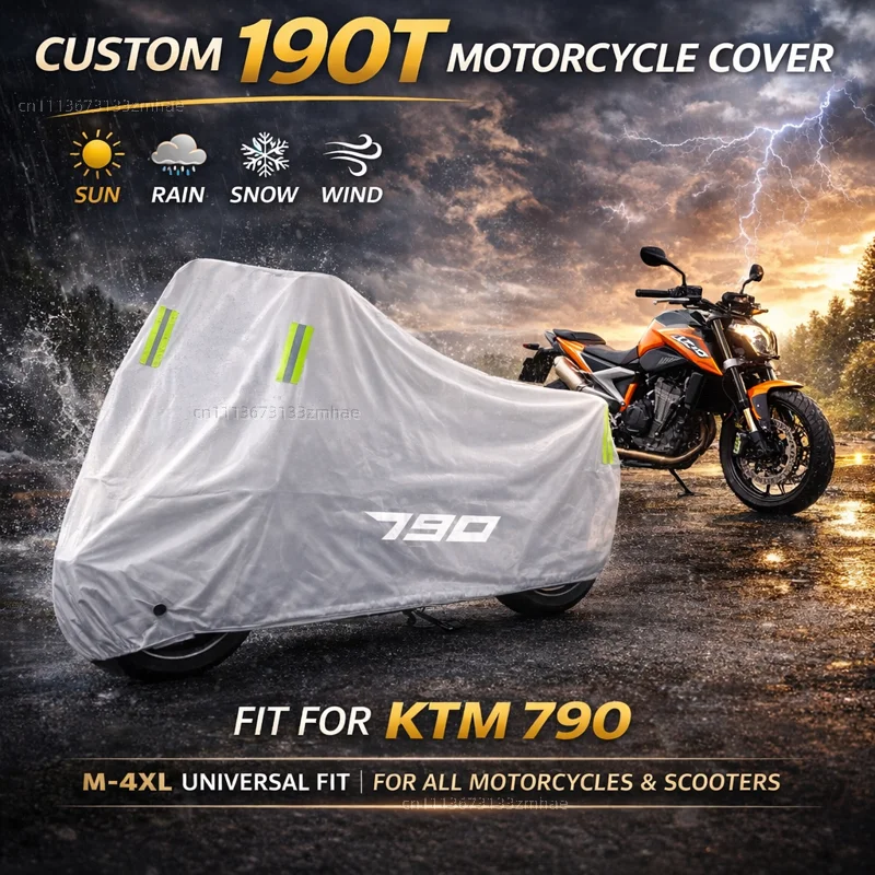

For KTM 890 1090 1190 ADVENTURE / R 790 ADVENTURE / S / R Duke 790 890 Outdoor Motorcycle Cover Waterproof All Weather Cover