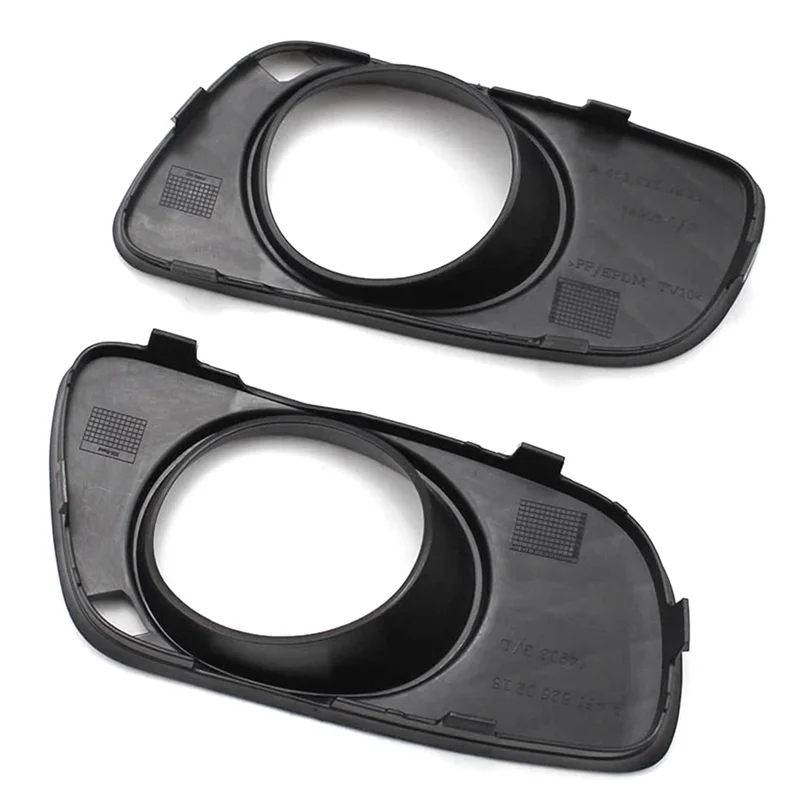 

2 PCS Bumper Fog Light Grille Protective Cover Fog Lamp Foglight Frame Hood Replacement Parts For SMART FORTWO 451 2008-2012
