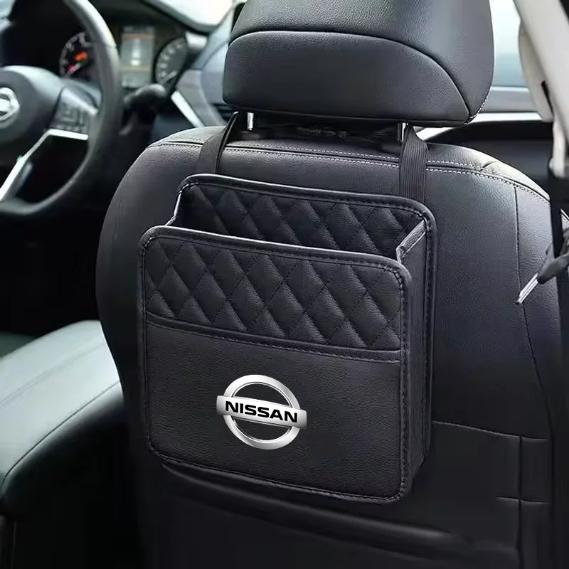 Car Backseat Organizer Multifunction Interior Storage Bag For Nissan Rogue Pathfinder X-Trail GTR Note Qashqai Juke Patrol