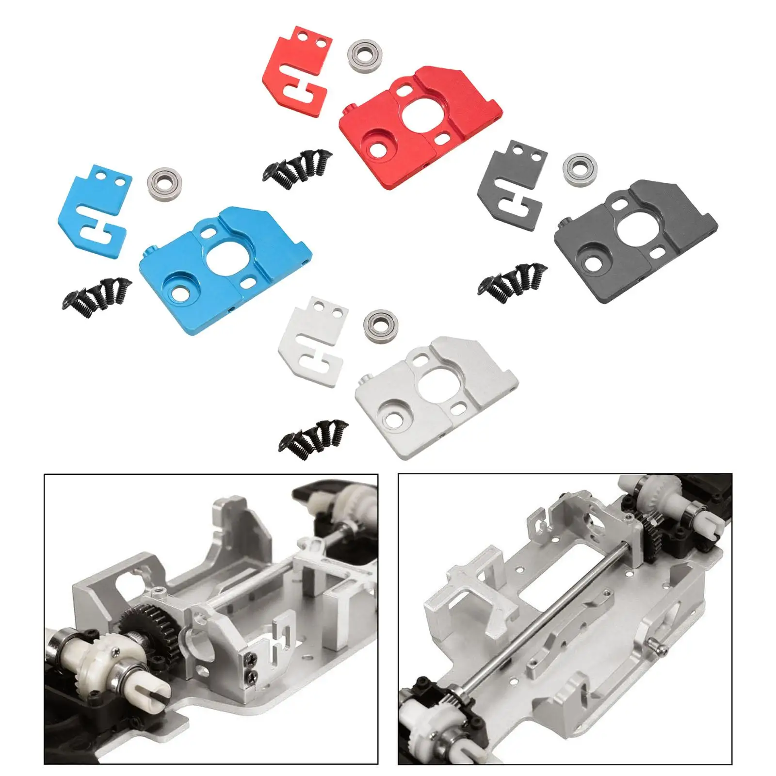 

RC Car Motor Mount 1/28 Easy to Replace Parts Replacement Bracket Mount Seat Holder for K969 K979 K989 K999 284131 284161 284010