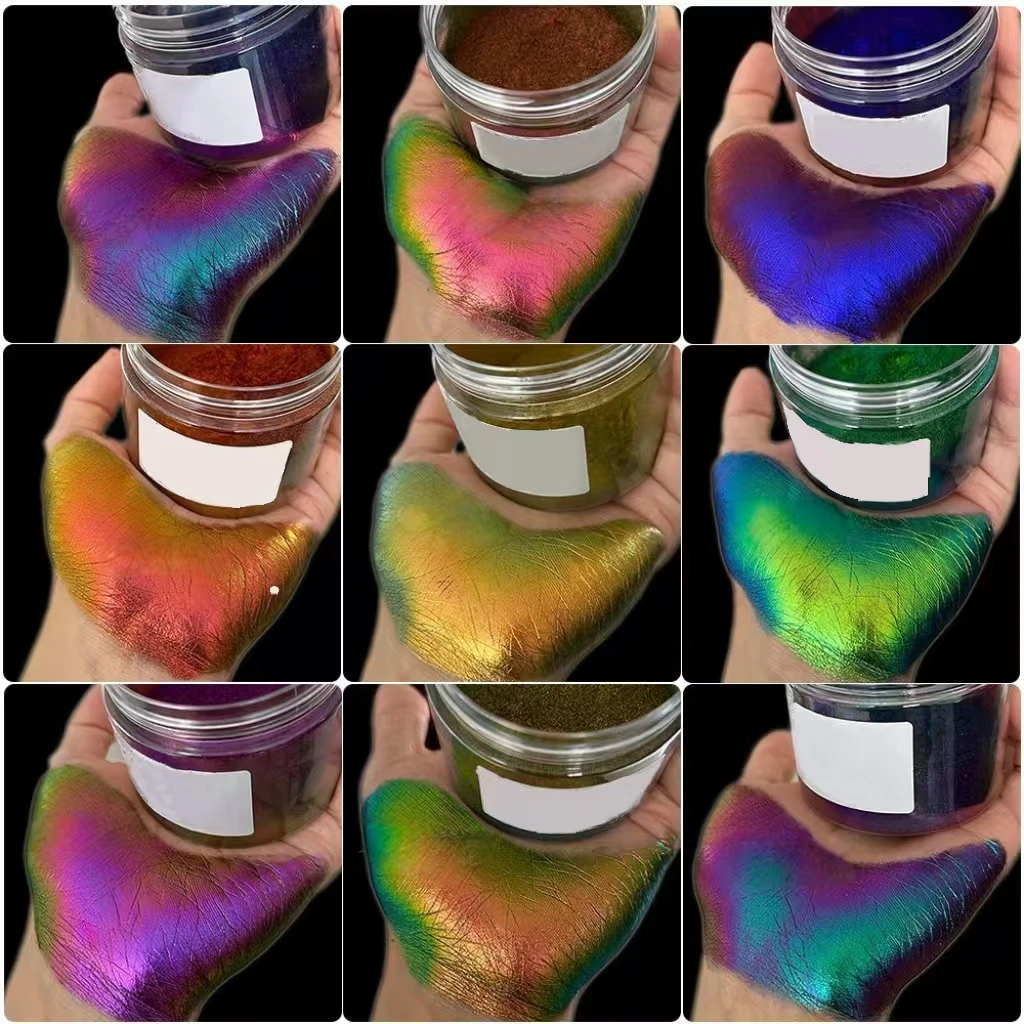 Kameleon ogen schaduw poeder glitter lichaamsdecoratie glitter oog highlights geschikt voor muziekfestivals, Pride moon