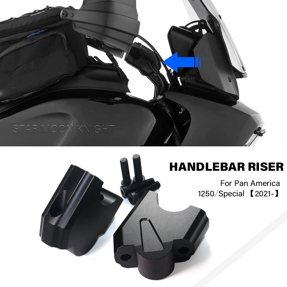 For PAN AMERICA 1250 Special 2021 2022 2023 2024 RA1250 Motorcycle Accessories Handlebar Riser Handle Bar Clamp Extend Adapter