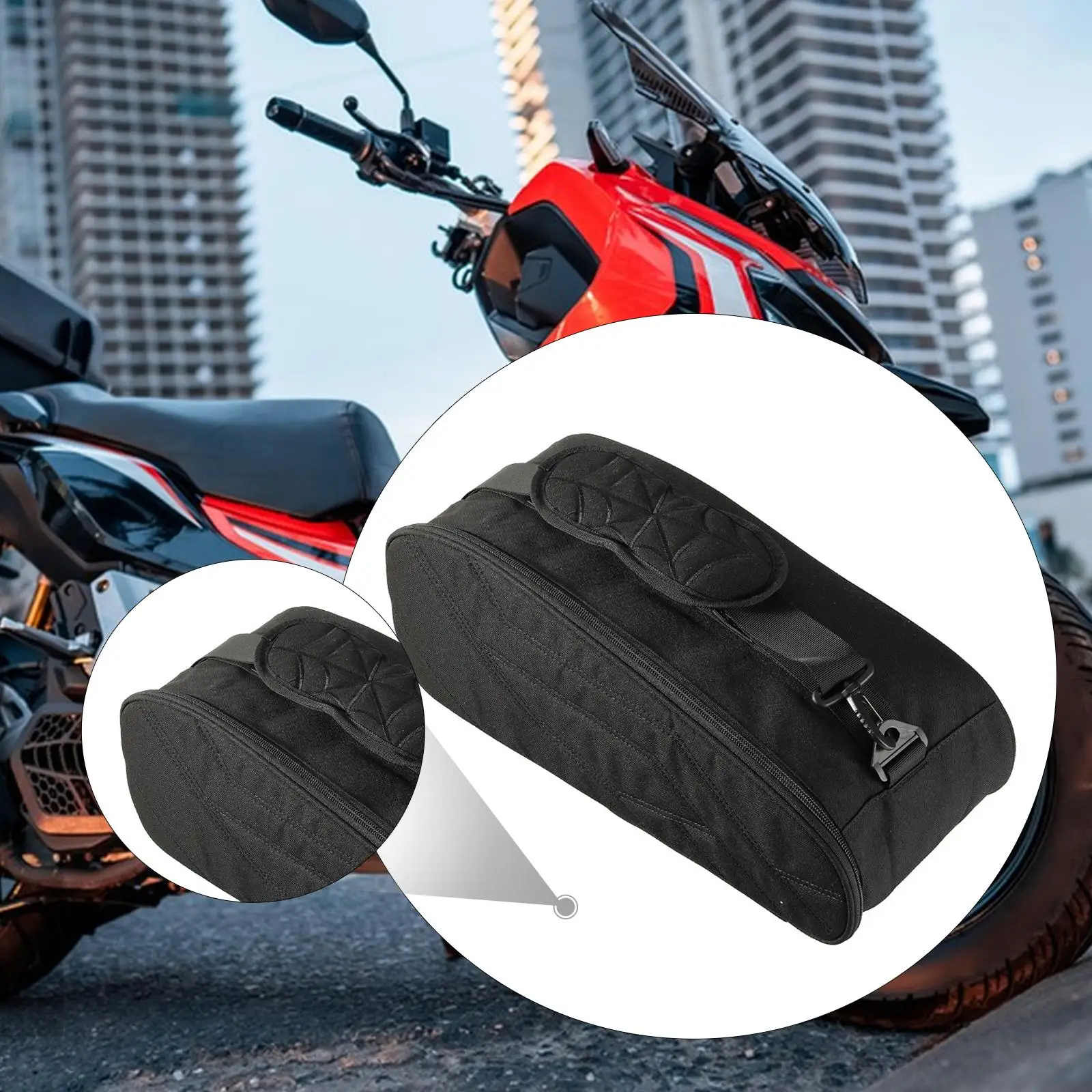 

Motorcycle Side Bag Waterproof Pannier Storage Luggage Carrier Accessory for F3 Limited 2016 Above
