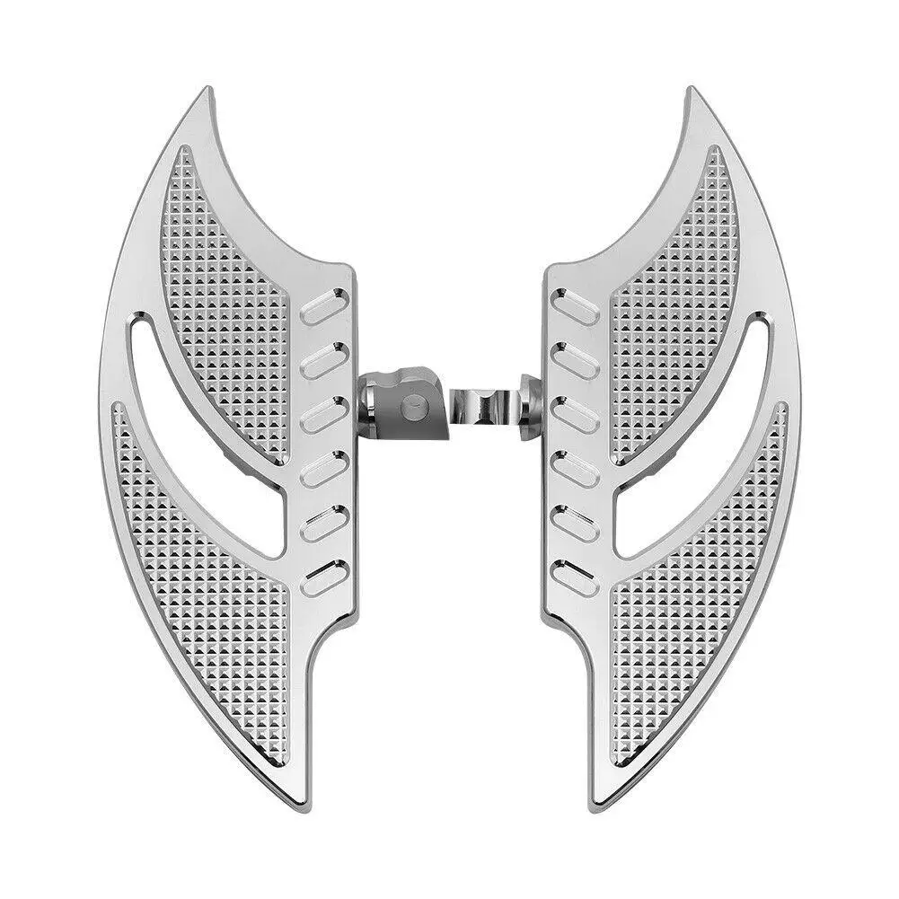 

Chrome Motorcycle Floorboards Foot Pegs Footrest Pedals For Harley Touring Sportster XL 883 1200 Electra Glide Road King Dyna