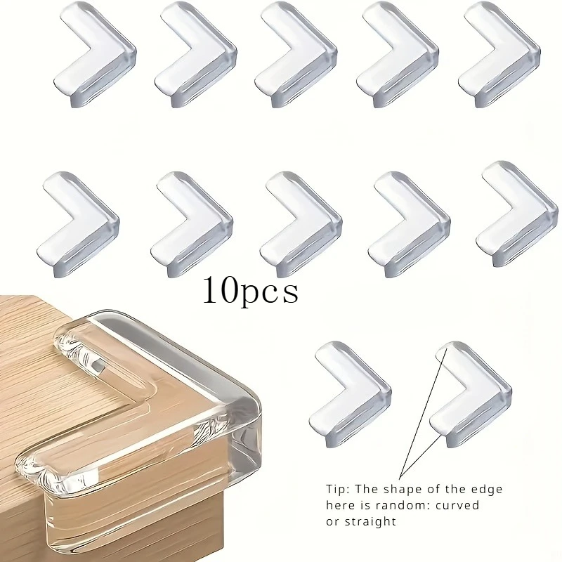 10pcs Transparent Safety Corner Protectors -Anti-Collision Corner Transparent Anti-Collision And Anti-Collision Corner Protector