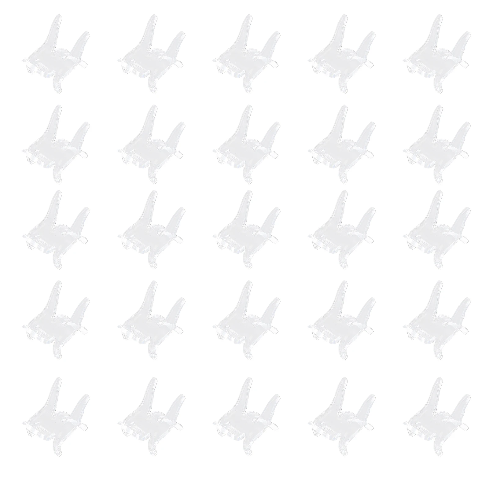 

25 Pcs Acrylic Display Set Clear Vertical Bracelet Earring Holder Non Slip Compact Jewelry ganizer Rack Durable