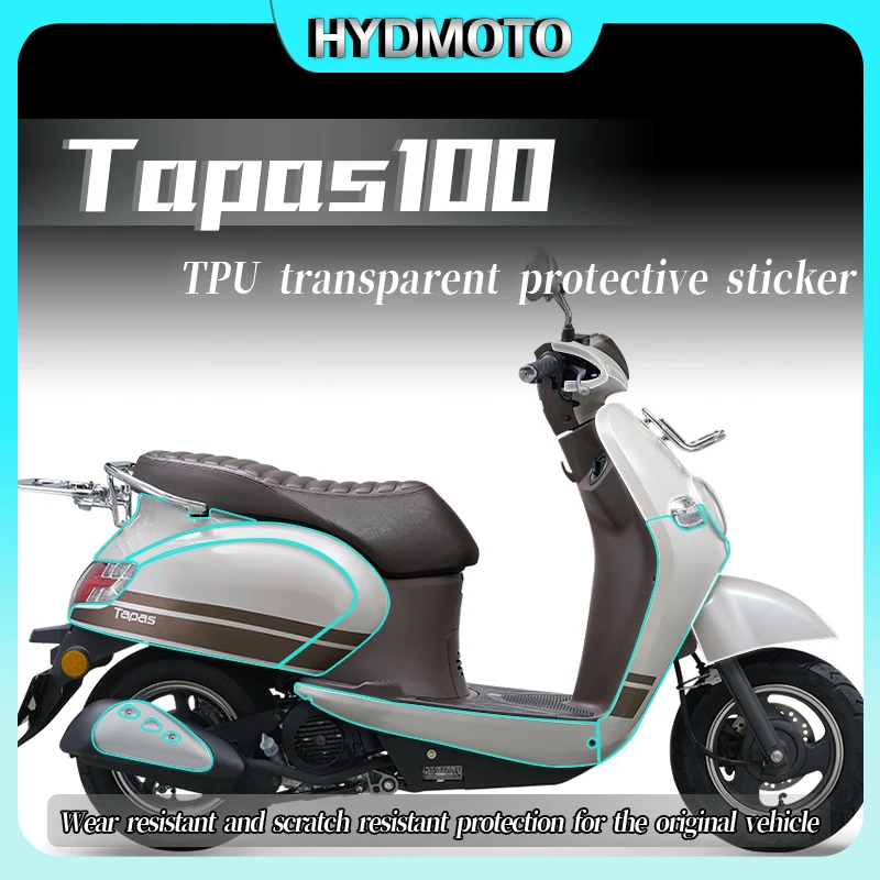 

For Honda Tapa100 Tapas100 invisible car cover transparent body protective film sticker modification parts accessories