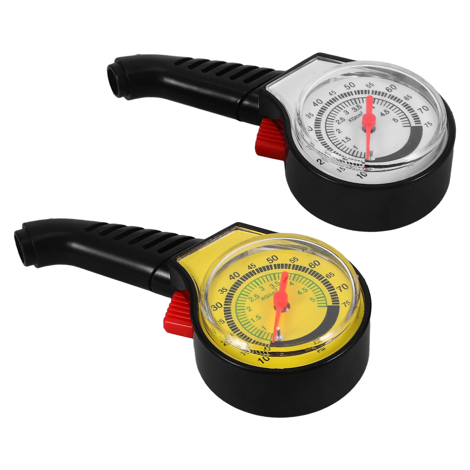 

4 Pcs Car Tire Pressure Gauge Air Monitor Automobile Automotive Gauges Plastic