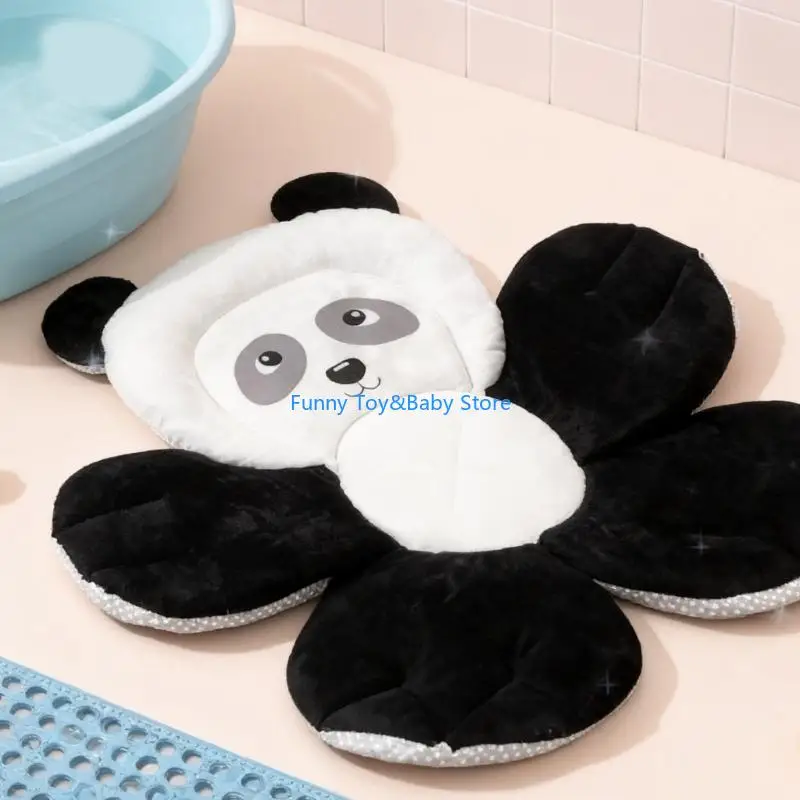 Panda Baby Bath Pad Quick Dry Bath Cushion Comfortable Mat for Infant Newborns 0-6 Months Bathtub Essential C90B