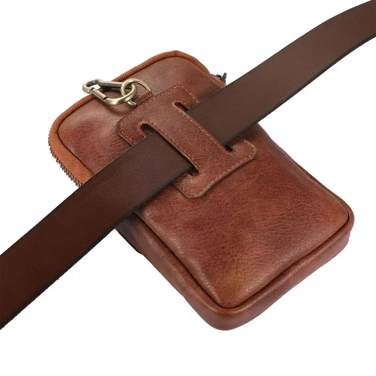 PU Leather Phone Bag Pouch with Waist Bags Belt Clip Wallet Bag for Mobile phone,such as iPhone Samsung Huawei Xiaomi Redmi