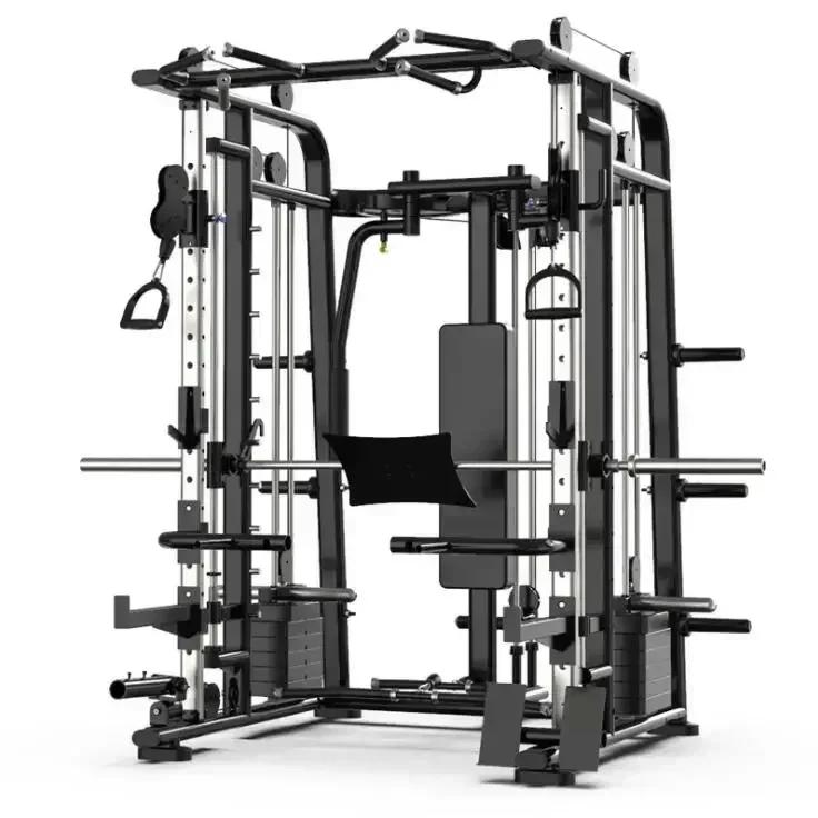 Power Rack Smith Machine Indoor Home Gym Equipo de fuerza Entrenador al por mayor Gimnasio Squat Rack Entrenamiento Cadio multifuncional