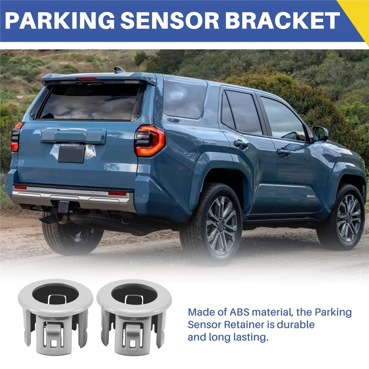 #43D (White)Car Parking Assist Sensor Holder for Toyota 4Runner 2Pcs White,Automotive Parts & Accessories