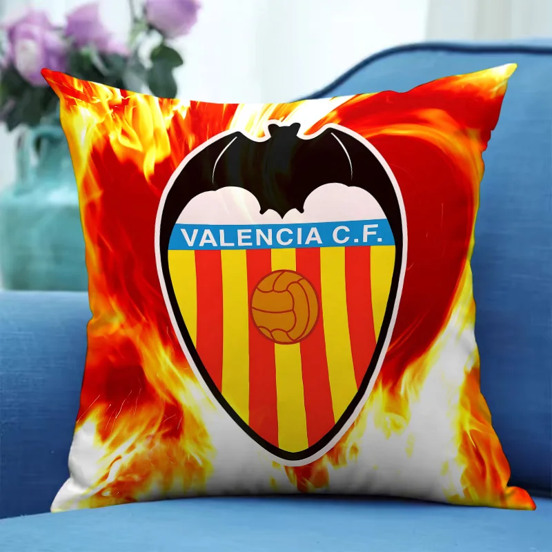 Valencia CF Logo Fall Pillow Cover 45x45 Couple Pillow Pillowcases for Pillows 45x45 Cushion Cover 40x40 Pilow Cases Pillowcase