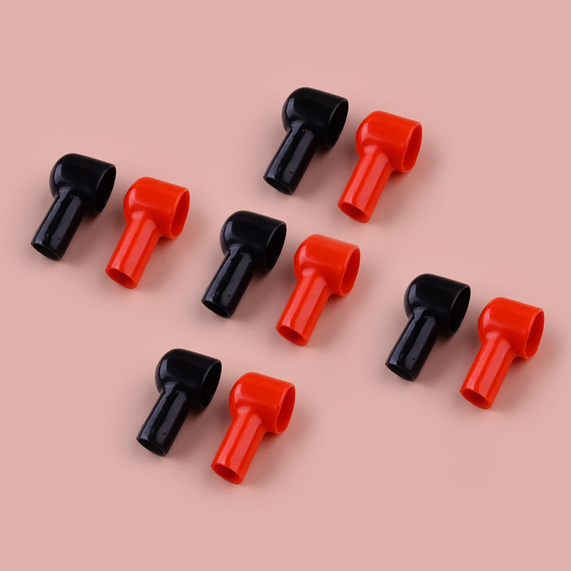 유연한 부트 절연 보호 러그 캡, 배터리 터미널 커버, 자동차 트럭 SUV 보트 오토바이 ATV 설상차에 적합, 20 개