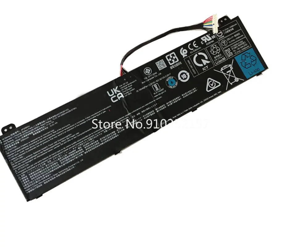 Laptop Battery For ACER Predator Triton 500 SE PT516-51s PT516-52s PT516-51S-70TP PT516-51S-71Q2 AP20BHU 15.2V 99.98WH New