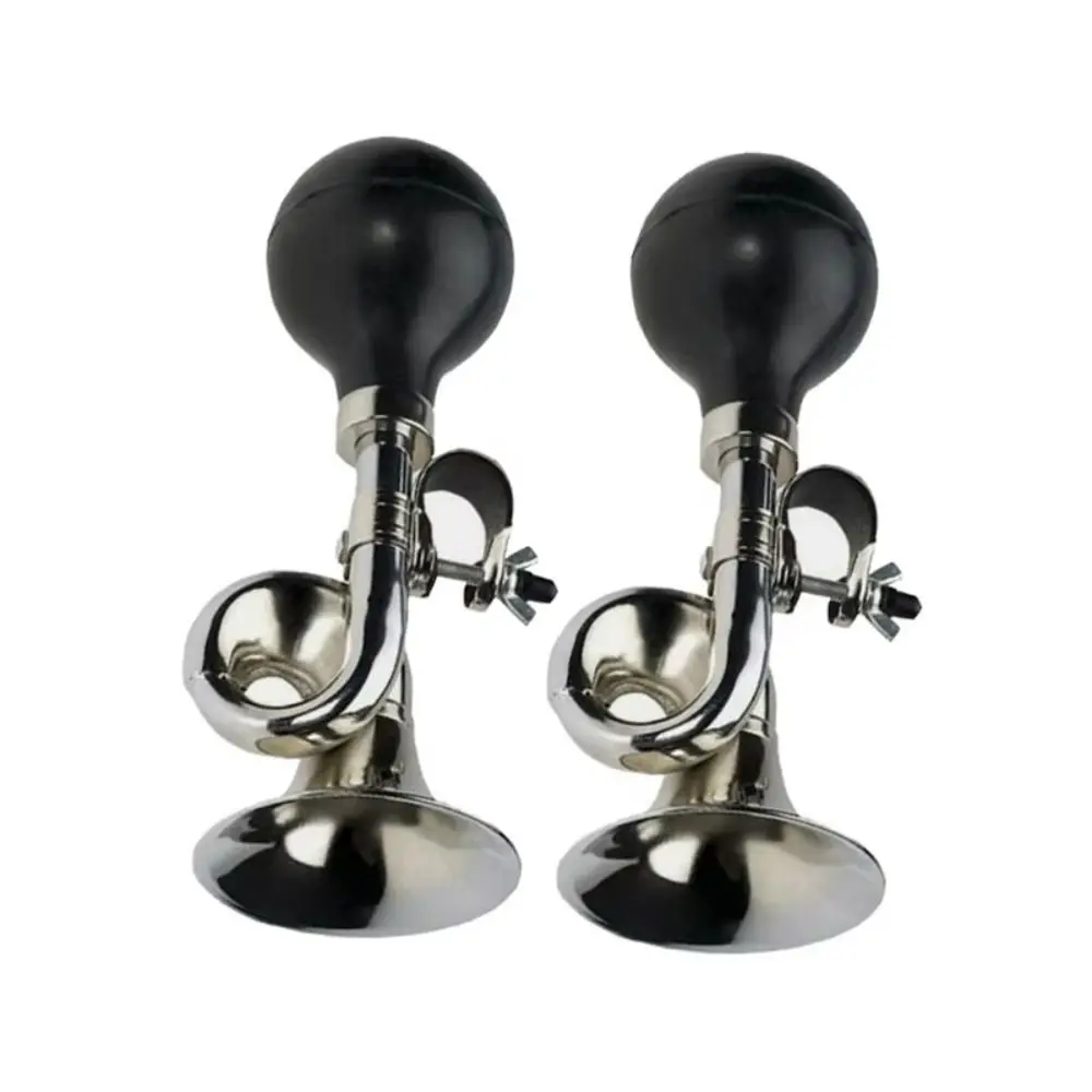 Cycling Accessories Iron Bike Snail Air Horn Squeeze Rubber Silver Bicycle Bell Retro Two Tone Honk