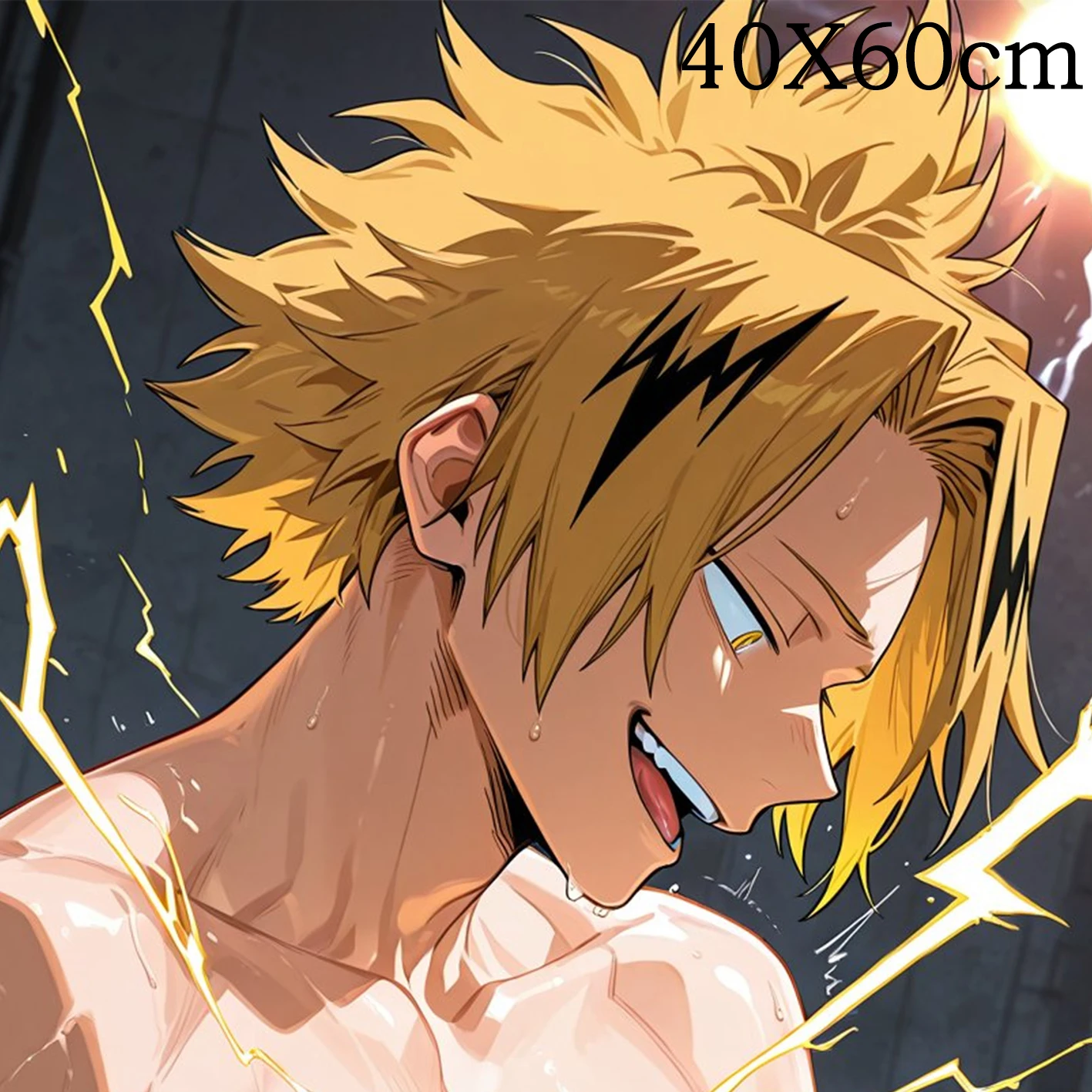 Dakimakura Anime Kaminari Pillow Cover Sofa Cushion Double-side Print Throw Pillow Case 40X60cm