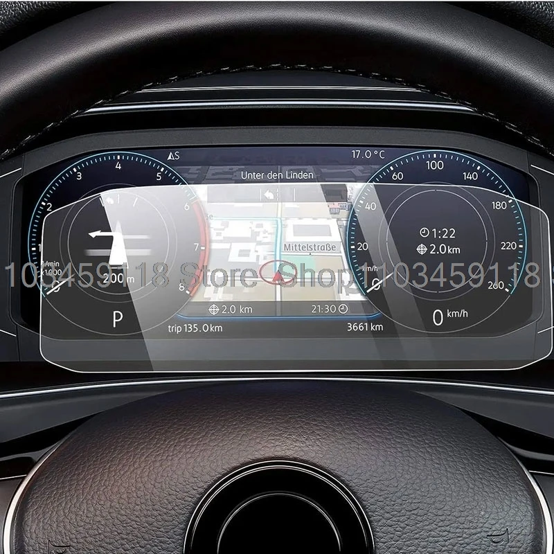 Tempered glass Screen  protector film For Volkswagen  VW Passat B8  2020-2023 dashboard instrument  anti-scratch accessories