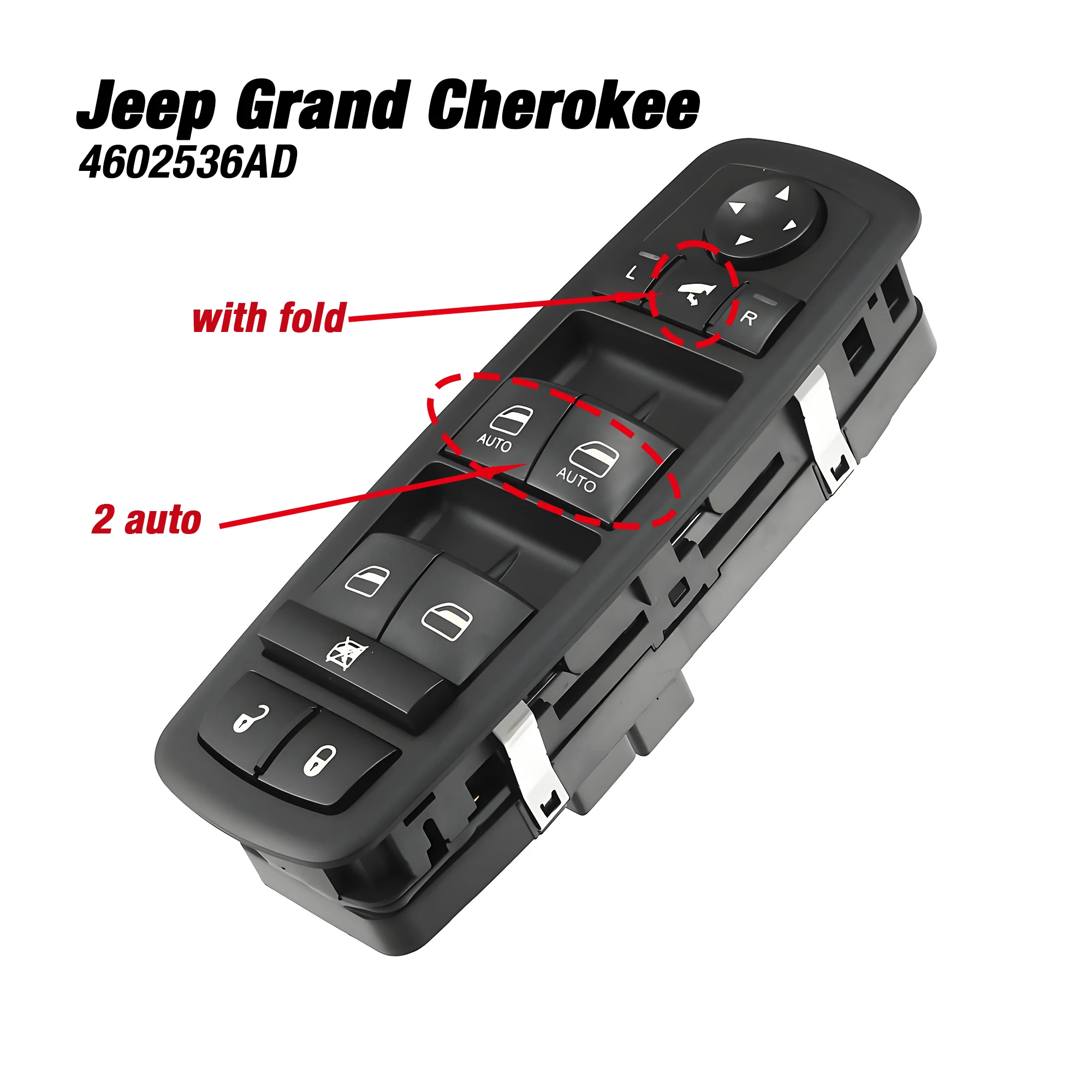 

4602536AD For For Chrysler Town Country Dodge Grand Caravan 2008-2015,Master Window Switch Control Button 4602536AE 4602536AG